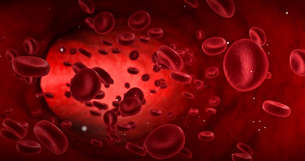 red blood cells in an artery, flow inside body, medical human health-care - Illustration(donfiore)s