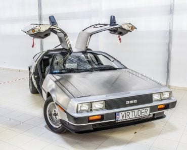 Warsaw Oldtimer Show Delorean DMC-12 car from 1980s movie film Back To he Future(Grzegorz Czapski)S