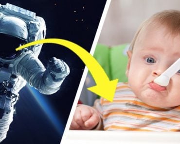 space walk and baby eating