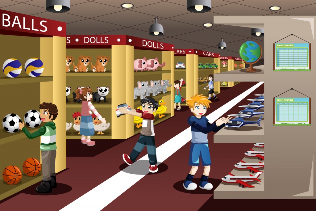 cartoon toy shop