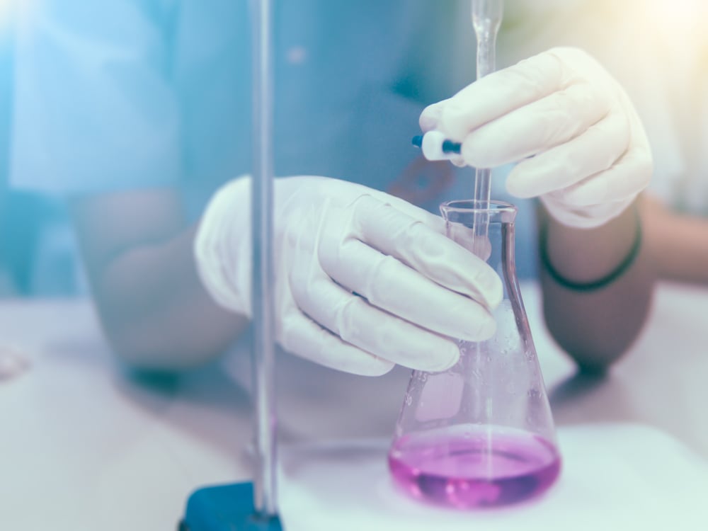 Soft science laboratory concept. Chemical laboratory is titration for acid base analysis(Torychemistry)s