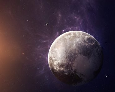 The Pluto with moons shot from space showing all they beauty( Vadim Sadovski)s