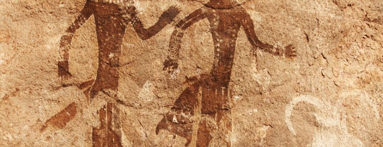 Famous prehistoric rock paintings of Tassili N'Ajjer, Algeria(Dmitry Pichugin)s