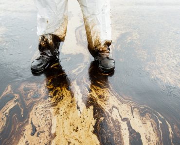 crude oil on oil spill accident on Ao Prao Beach at Samet island( Signature Message)s