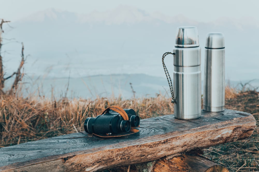 Insulated water bottle keeps cold for two days! Stays hot for many hours!
