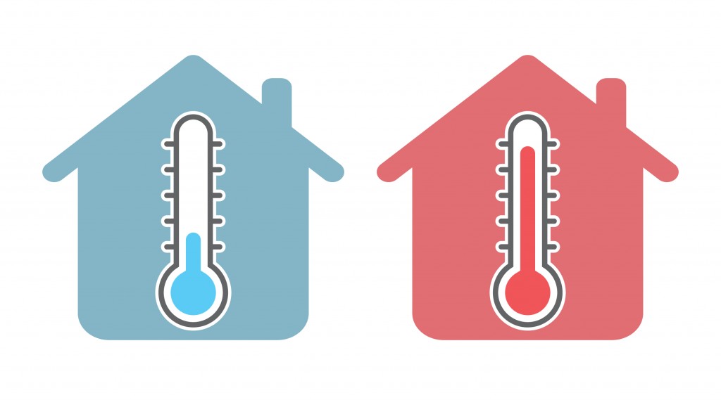Thermometer icon with home sign(Solar (1)