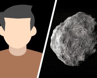 man and asteroid