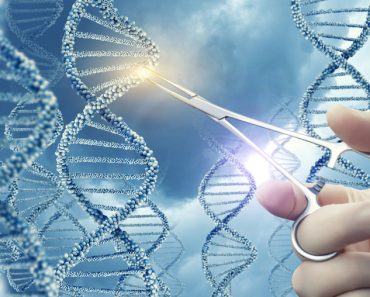 Doctor touched medical clamp a DNA molecule(Natali_ Mis)s