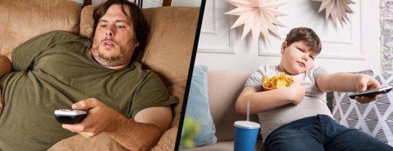 lazy dad and son
