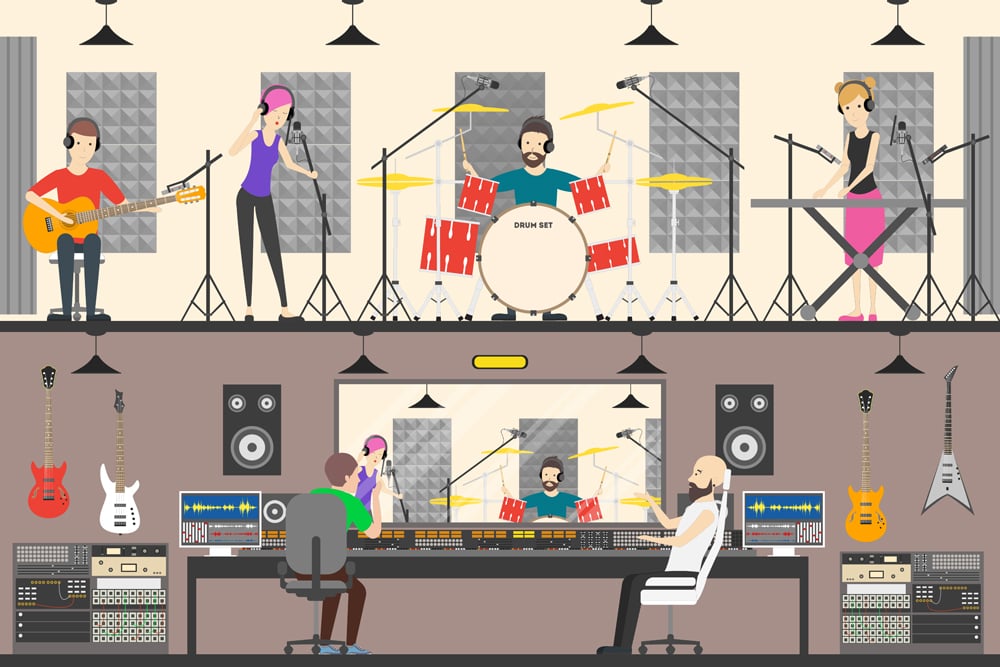 Why Do Singers Wear Headphones While Singing In Recording Studio?