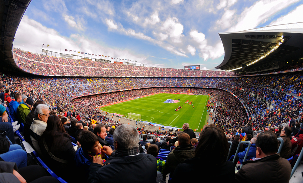A general view of the Camp Nou Stadium in the football match between Futbol Club(Christian Bertrand)S
