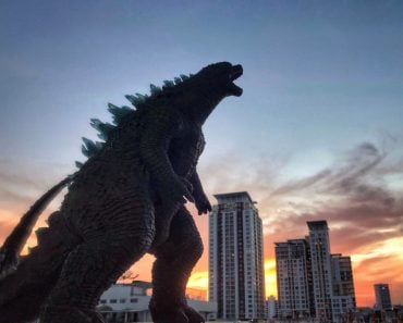 godzilla in city