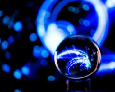 Lense ball with abstract backgroup(Lisa G Johnston)s