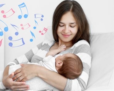 Mother with sleeping baby sitting in armchair(Africa Studio)s