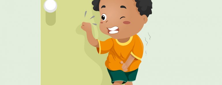Illustration of a Kid Holding His Pee(Lorelyn Medina)s