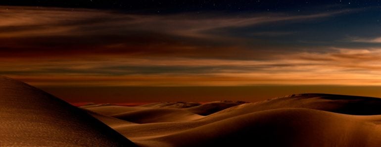 Night,In,The,Desert,Sand,Dunes