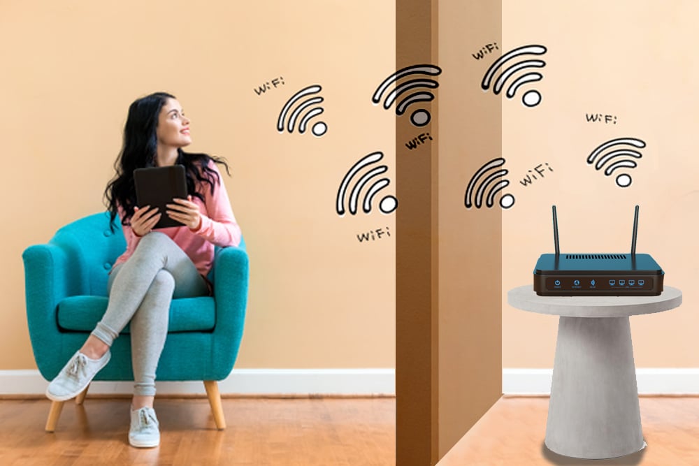 האם Wi-Fi יכול לנסוע דרך קירות?