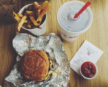 Burger in foil