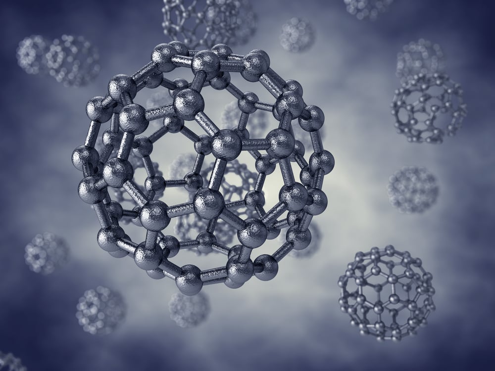 Graphene,Buckyballs,,,3d,Illustration