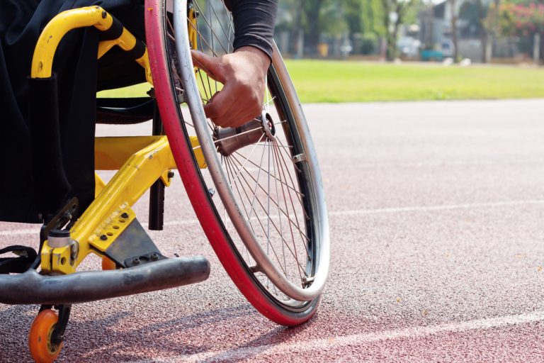 Why Do Athletic Wheel Chairs Have Slanting Wheels?
