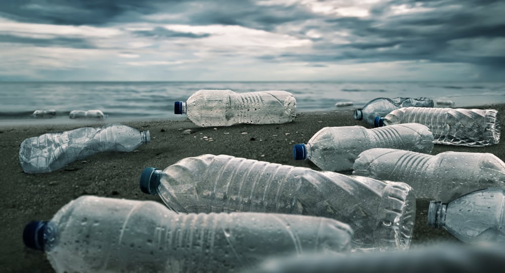 Plastic,Water,Bottles,Pollution,In,Ocean,(environment,Concept)