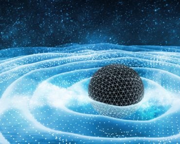 Gravitation,Waves,Around,Black,Hole,In,Space,3d,Illustration