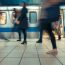 People,Getting,Off,The,Subway,Train.,Motion,Blur.,City,Life.