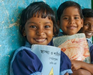 Three,Portrait,Girls,Smiling,In,School,1st,January,2000,,Medinipur,