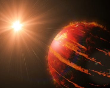 Hot,Jupiter,Class,Exoplanet,,Gas,Giant,Planet,Lit,By,An