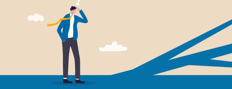 Business direction, choosing options or multiple path, make decision for career path or business growth, paradox of choice concept, confused businessman thinking make decision on multiple