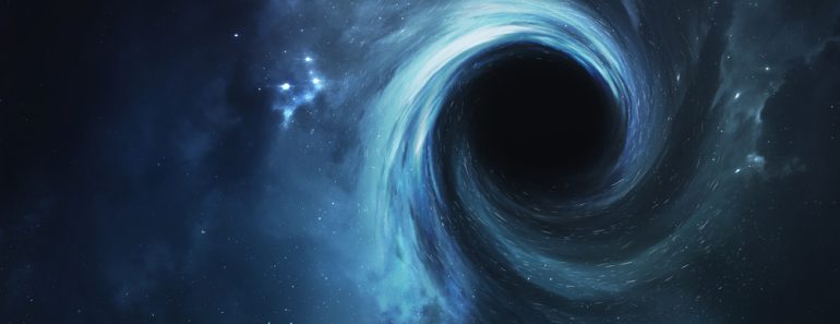 Black,Hole.,Abstract,Space,Wallpaper.,Universe,Filled,With,Stars