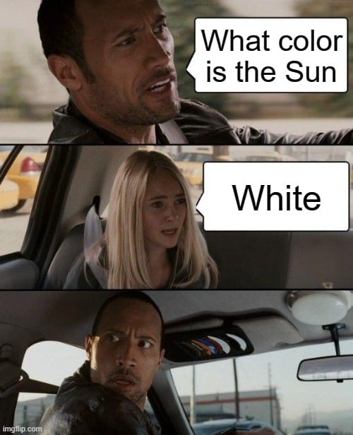 What Is The Actual Color Of The Sun?