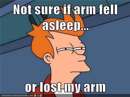 arm falling asleep