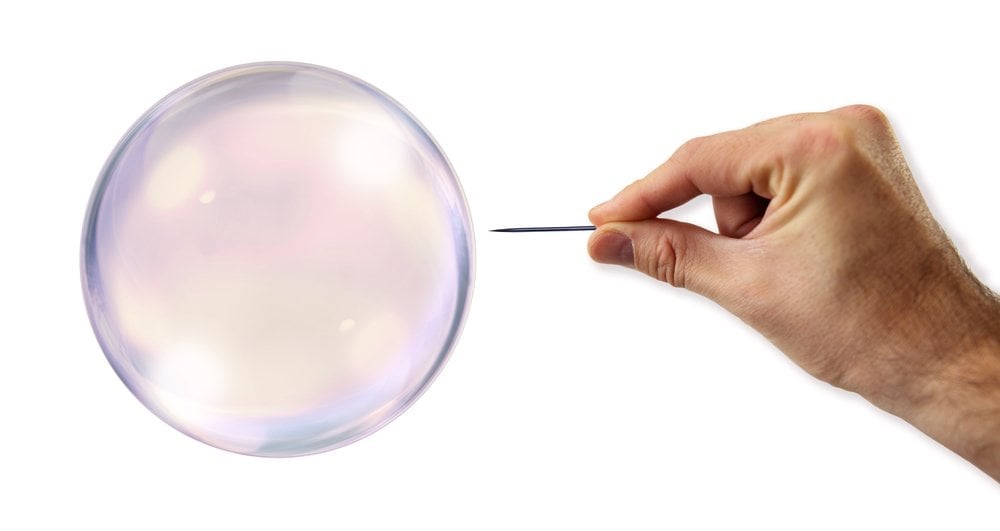 Science of bursting bubbles has its bubble burst