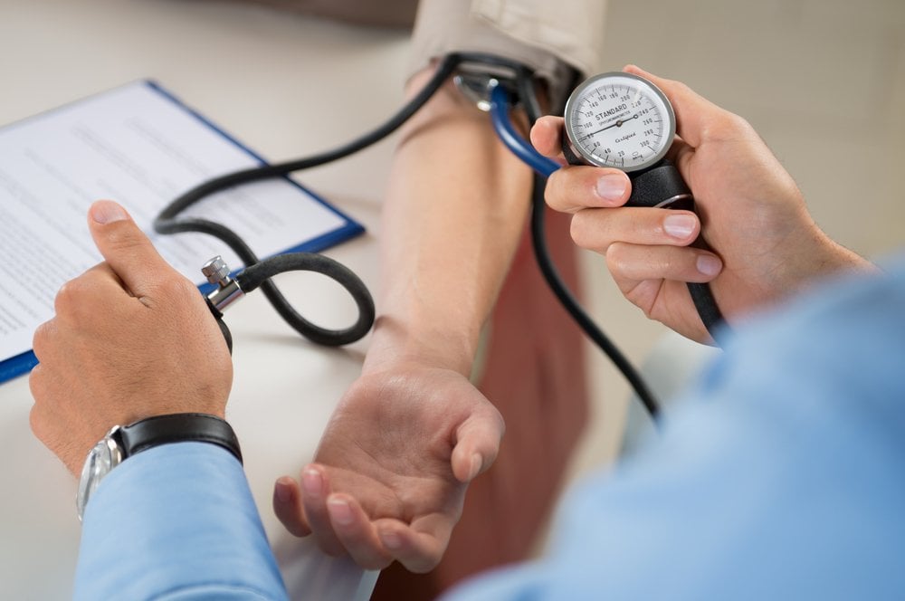 measuring blood pressure