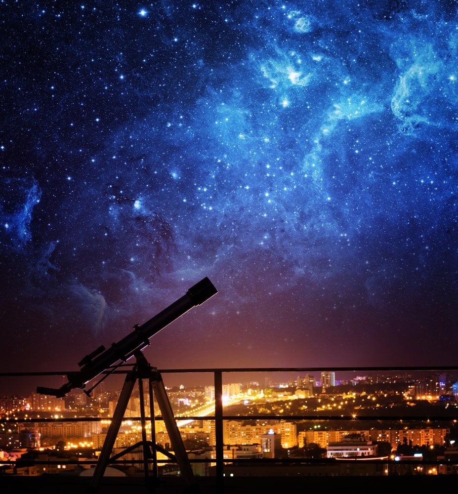 telescope and stars