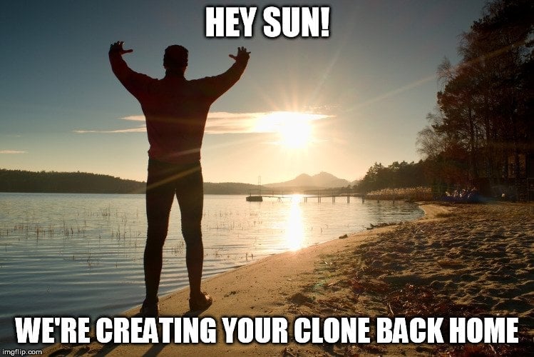 clone sun meme
