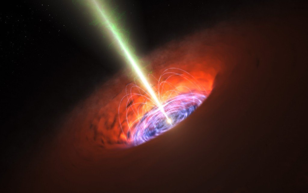 Rendering of a Supermassive Black Hole