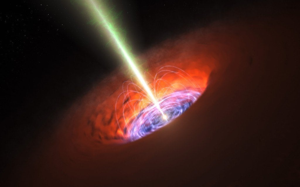 Rendering of a Supermassive Black Hole