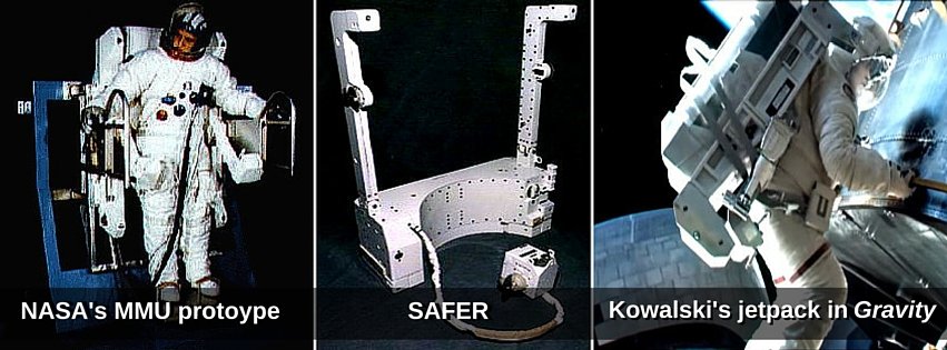 nasa mmu and safer versus clooney's jetpack in Gravity