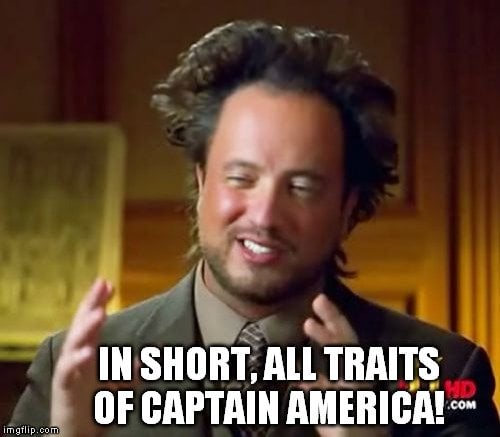 all traits of captain america meme