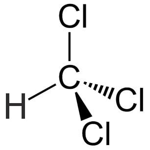 Chloroform's structural formula