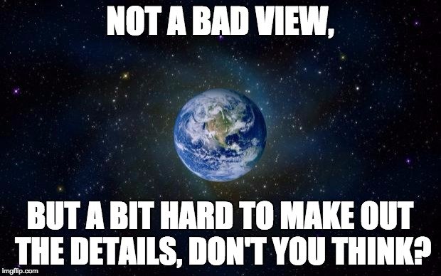 What human-made structures can be seen from space?