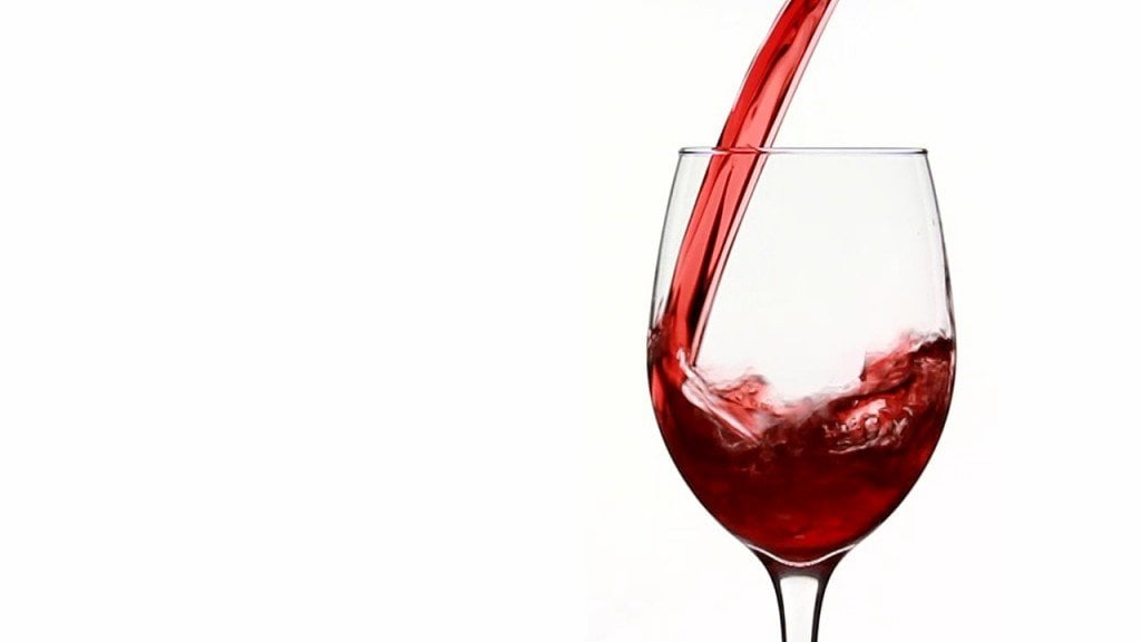 wine in glass