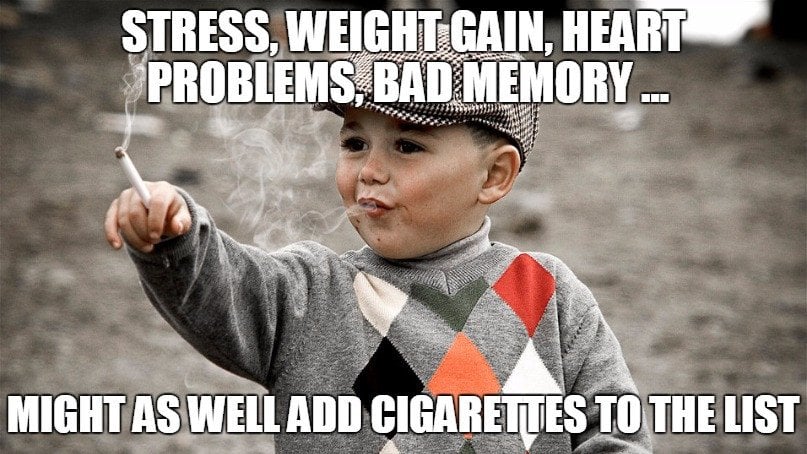 Cigarette smoking chind meme