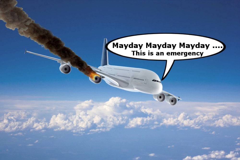 Mayday Crashing plane explosion fire smoke trail dying movie plane scienceabc