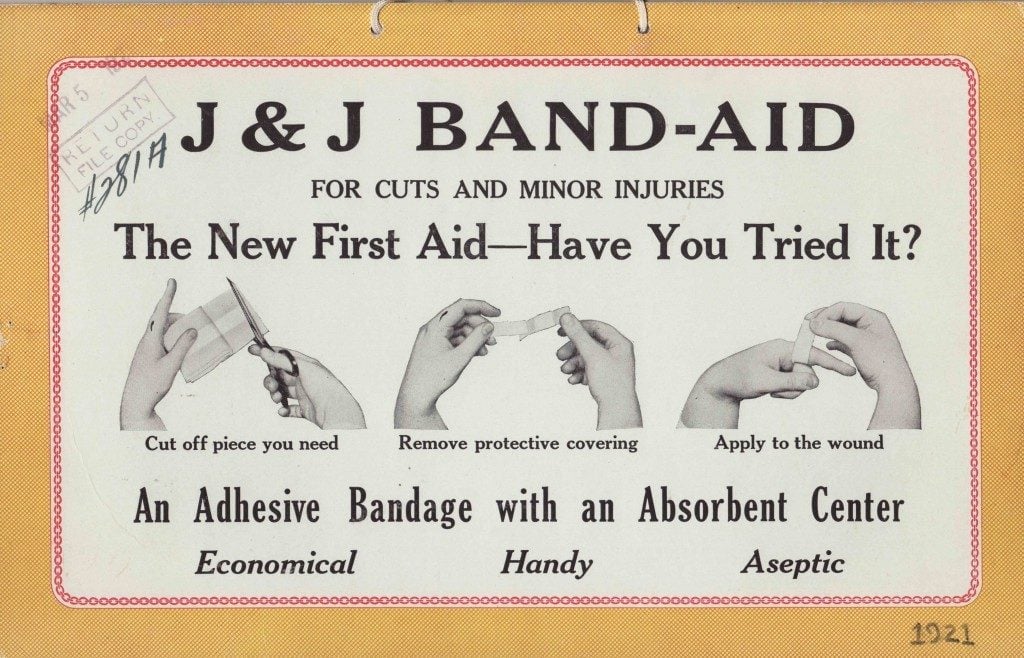 Original Advertisement for a Band-Aid