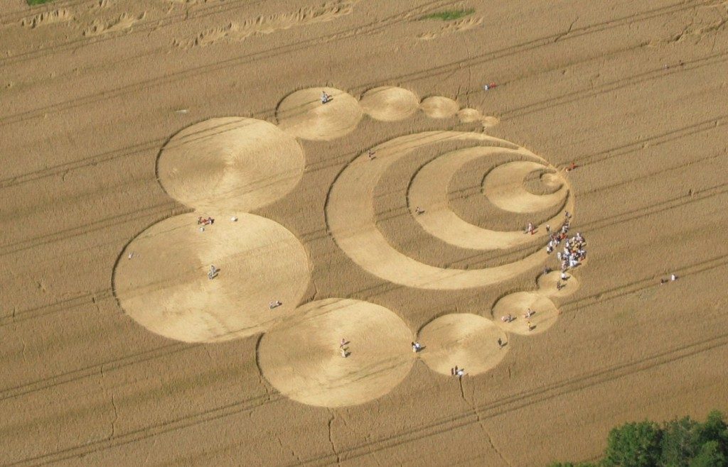 crop circle top view