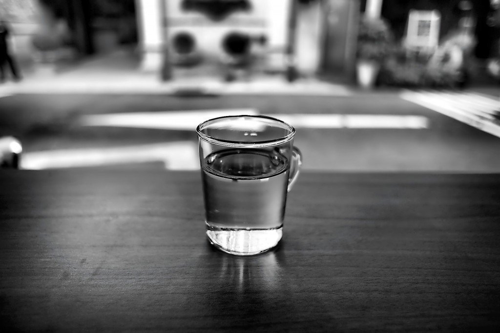 Glass of water