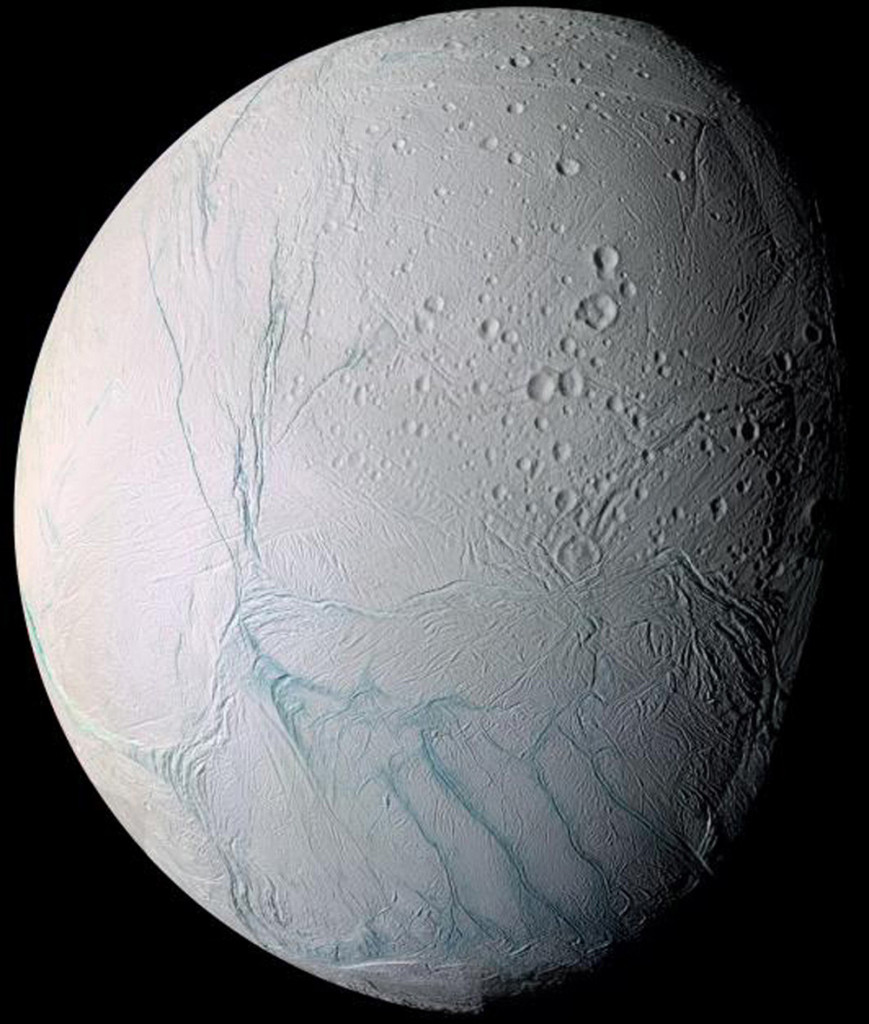 Enceladus the icy moon of Saturn